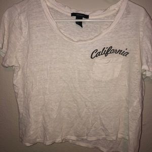 Forever 21, California crop top